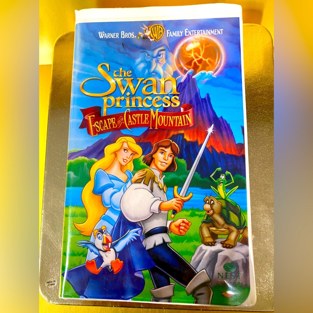 THE SWAN PRINCESS WARNER BROS. VTG 90s ESCAPE FROM CASTLE MOUNTAIN VHS VIDEO